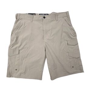 IRON CO. Men's Hybrid Cargo Stretch Performance Shorts 38 NWT 10” Inseam